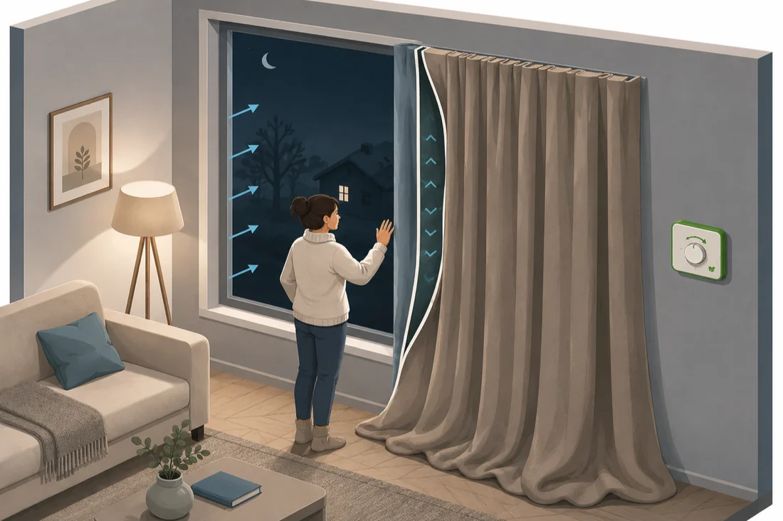 Rideau thermique : ce qu'il fait vraiment contre le froid